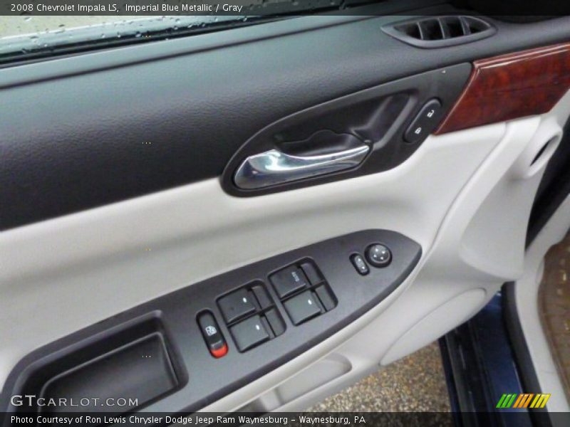 Imperial Blue Metallic / Gray 2008 Chevrolet Impala LS
