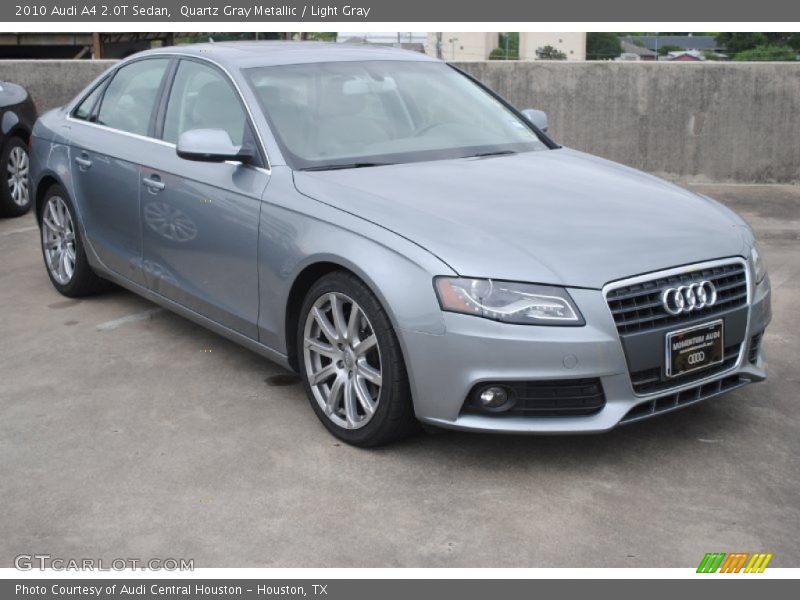 Quartz Gray Metallic / Light Gray 2010 Audi A4 2.0T Sedan