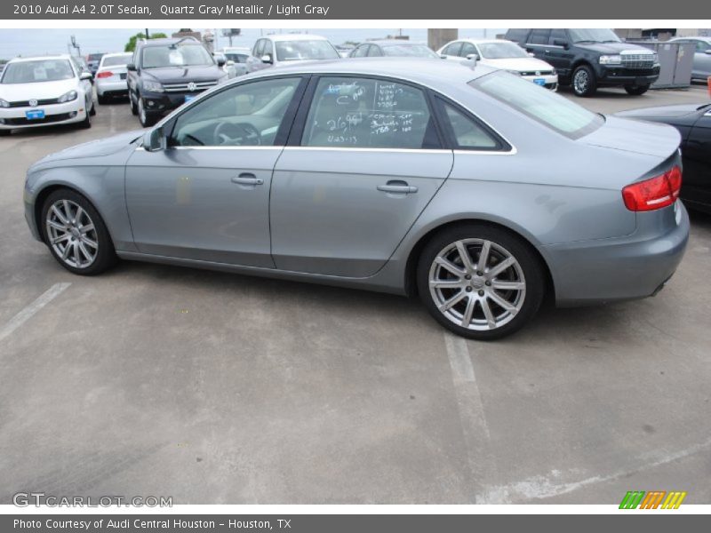 Quartz Gray Metallic / Light Gray 2010 Audi A4 2.0T Sedan