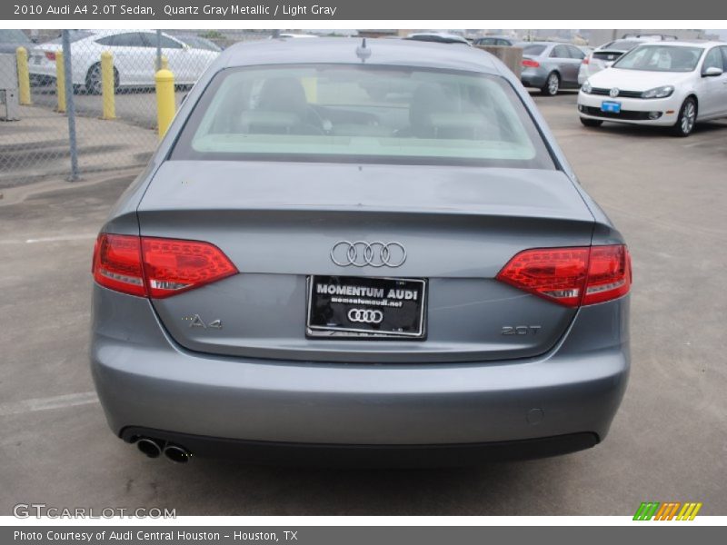 Quartz Gray Metallic / Light Gray 2010 Audi A4 2.0T Sedan