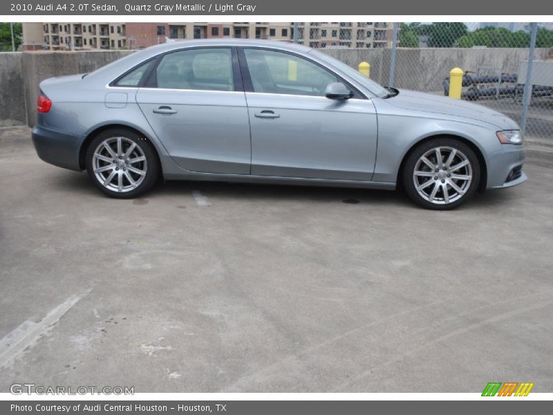 Quartz Gray Metallic / Light Gray 2010 Audi A4 2.0T Sedan