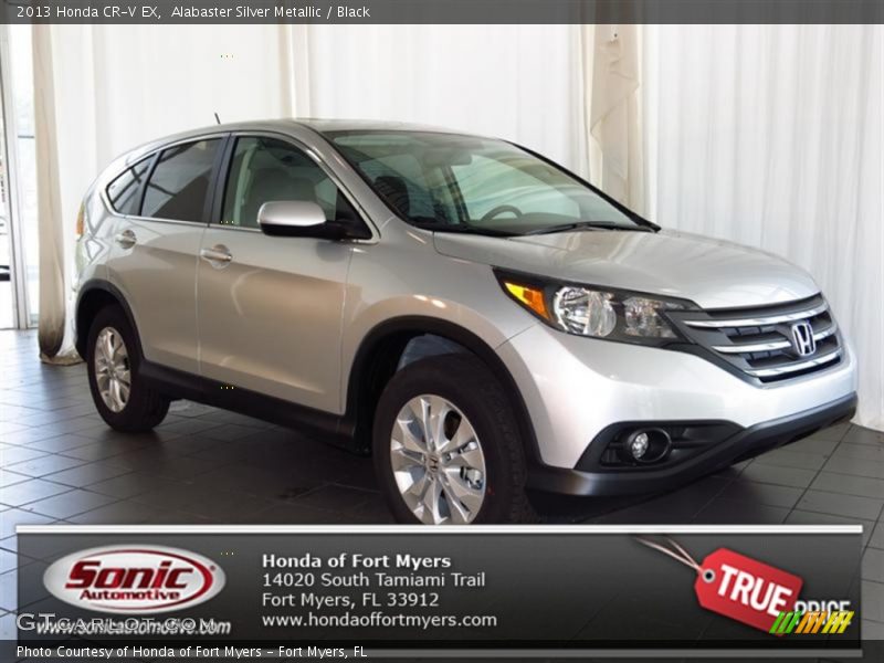 Alabaster Silver Metallic / Black 2013 Honda CR-V EX