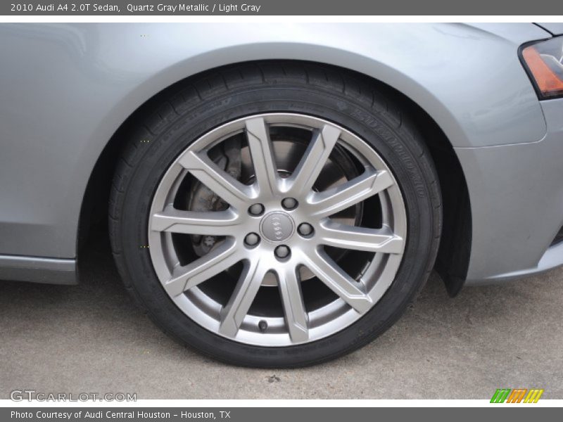 Quartz Gray Metallic / Light Gray 2010 Audi A4 2.0T Sedan