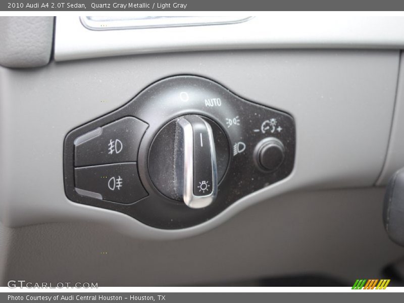 Quartz Gray Metallic / Light Gray 2010 Audi A4 2.0T Sedan
