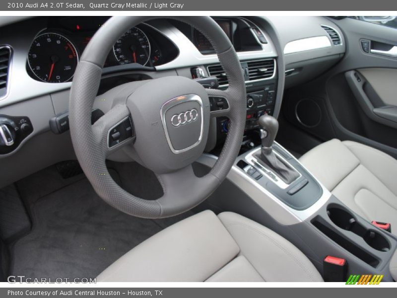 Quartz Gray Metallic / Light Gray 2010 Audi A4 2.0T Sedan