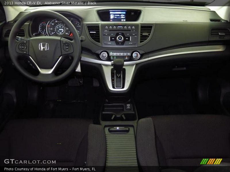 Alabaster Silver Metallic / Black 2013 Honda CR-V EX