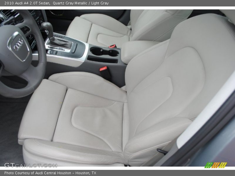 Quartz Gray Metallic / Light Gray 2010 Audi A4 2.0T Sedan