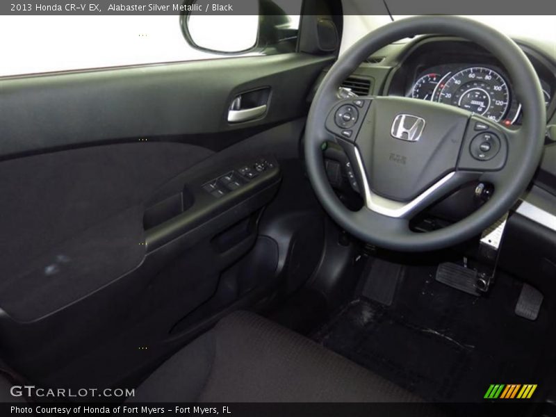 Alabaster Silver Metallic / Black 2013 Honda CR-V EX