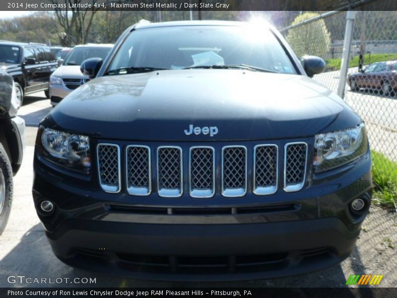 Maximum Steel Metallic / Dark Slate Gray 2014 Jeep Compass Latitude 4x4