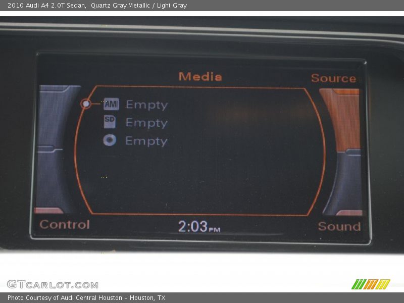 Quartz Gray Metallic / Light Gray 2010 Audi A4 2.0T Sedan