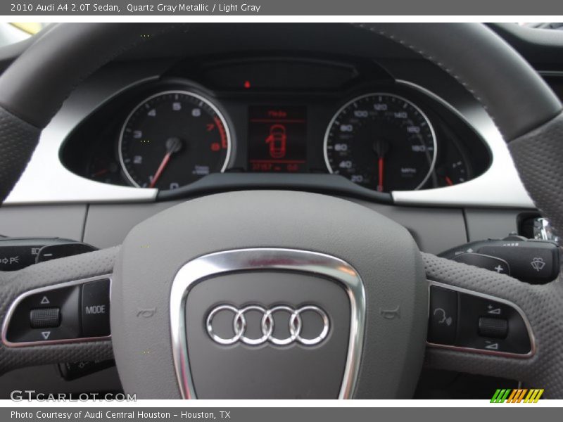 Quartz Gray Metallic / Light Gray 2010 Audi A4 2.0T Sedan