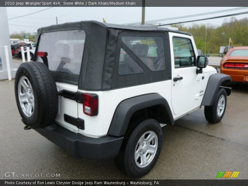 Stone White / Dark Khaki/Medium Khaki 2010 Jeep Wrangler Sport 4x4