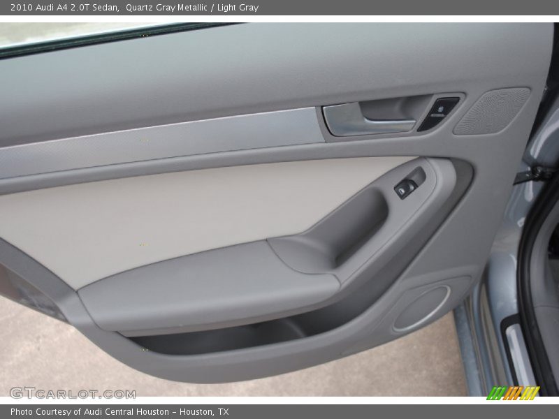 Quartz Gray Metallic / Light Gray 2010 Audi A4 2.0T Sedan