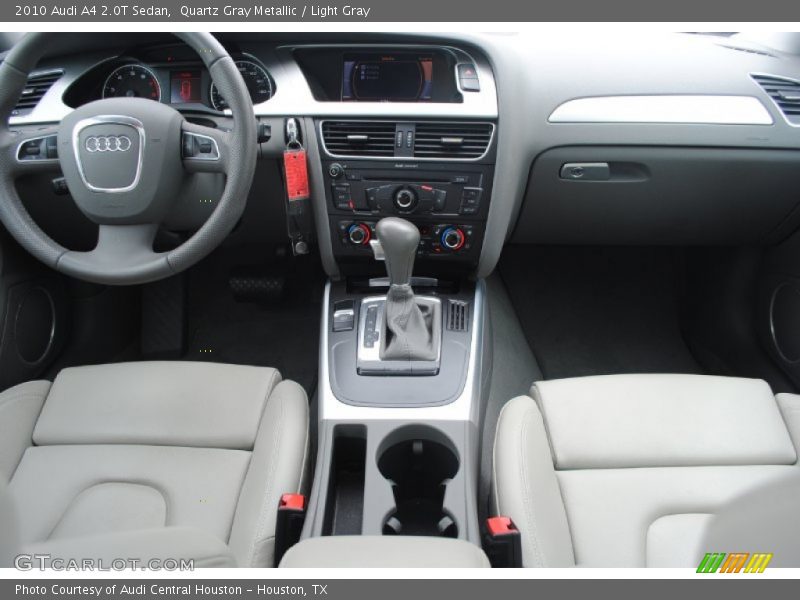 Quartz Gray Metallic / Light Gray 2010 Audi A4 2.0T Sedan