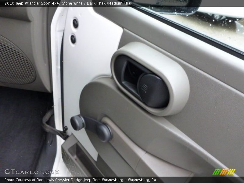 Stone White / Dark Khaki/Medium Khaki 2010 Jeep Wrangler Sport 4x4