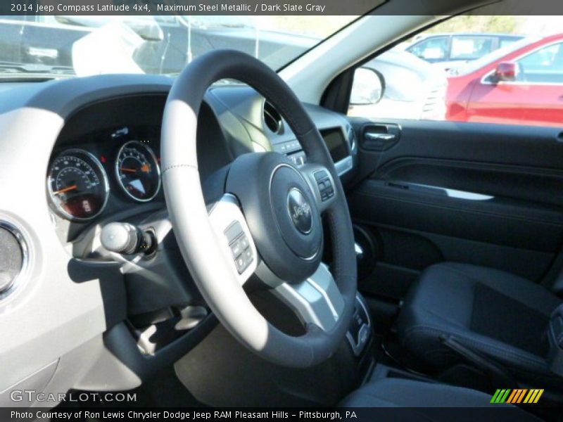 Maximum Steel Metallic / Dark Slate Gray 2014 Jeep Compass Latitude 4x4