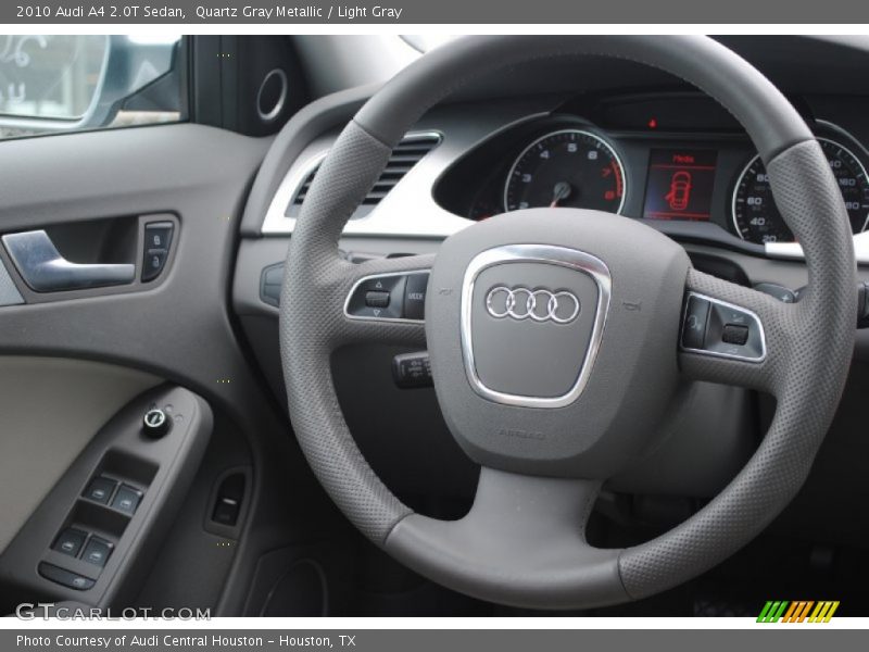 Quartz Gray Metallic / Light Gray 2010 Audi A4 2.0T Sedan