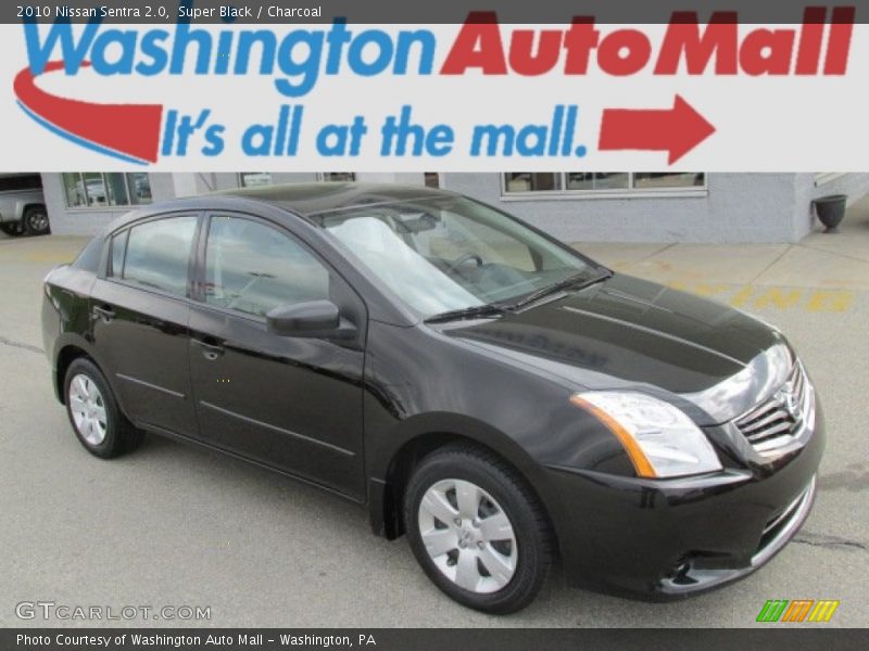 Super Black / Charcoal 2010 Nissan Sentra 2.0