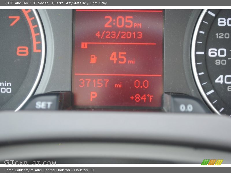 Quartz Gray Metallic / Light Gray 2010 Audi A4 2.0T Sedan