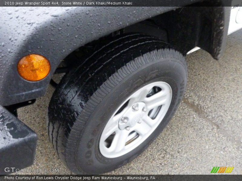 Stone White / Dark Khaki/Medium Khaki 2010 Jeep Wrangler Sport 4x4