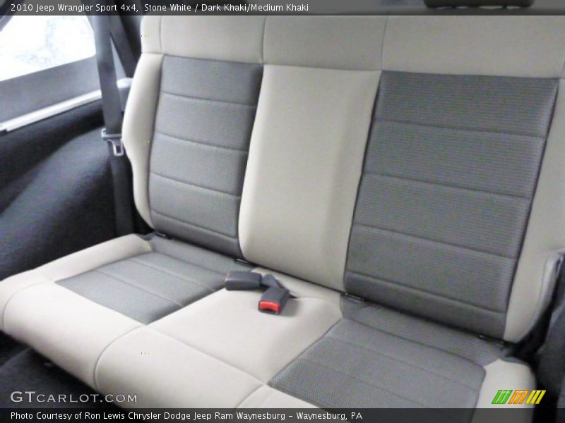 Stone White / Dark Khaki/Medium Khaki 2010 Jeep Wrangler Sport 4x4