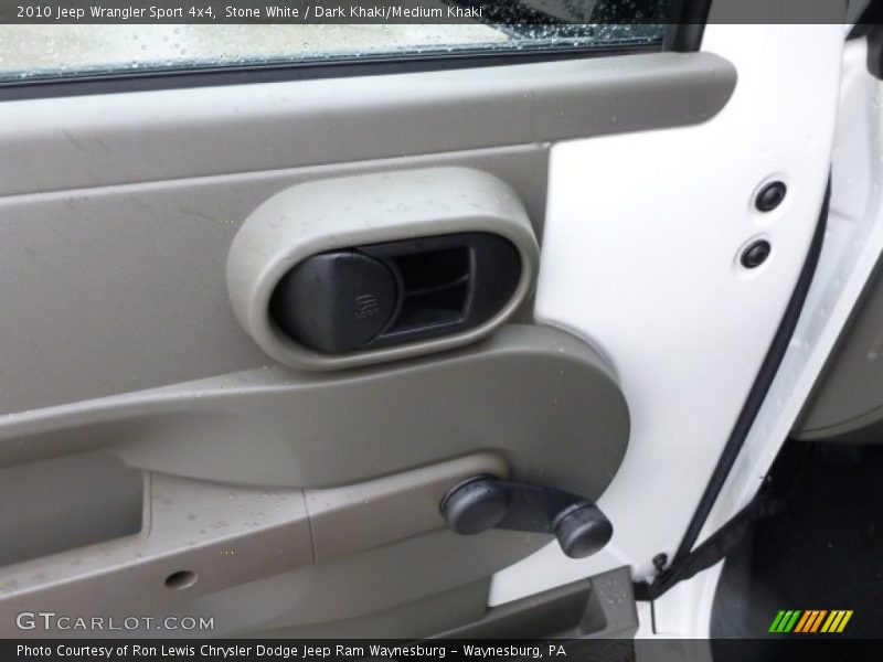 Stone White / Dark Khaki/Medium Khaki 2010 Jeep Wrangler Sport 4x4
