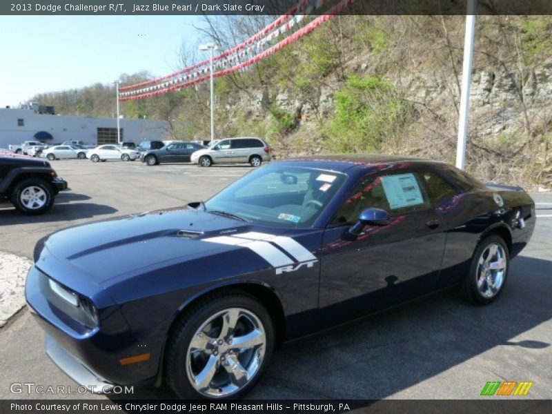 Jazz Blue Pearl / Dark Slate Gray 2013 Dodge Challenger R/T