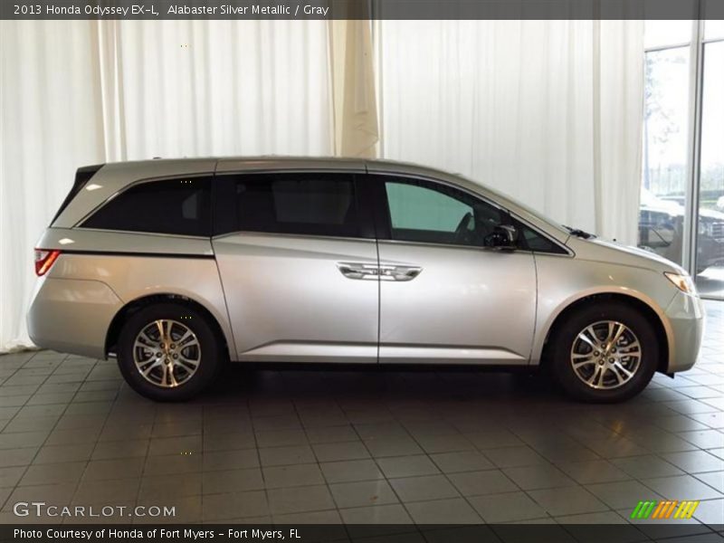 Alabaster Silver Metallic / Gray 2013 Honda Odyssey EX-L