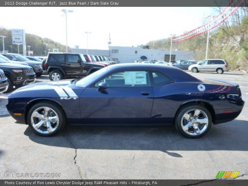 Jazz Blue Pearl / Dark Slate Gray 2013 Dodge Challenger R/T