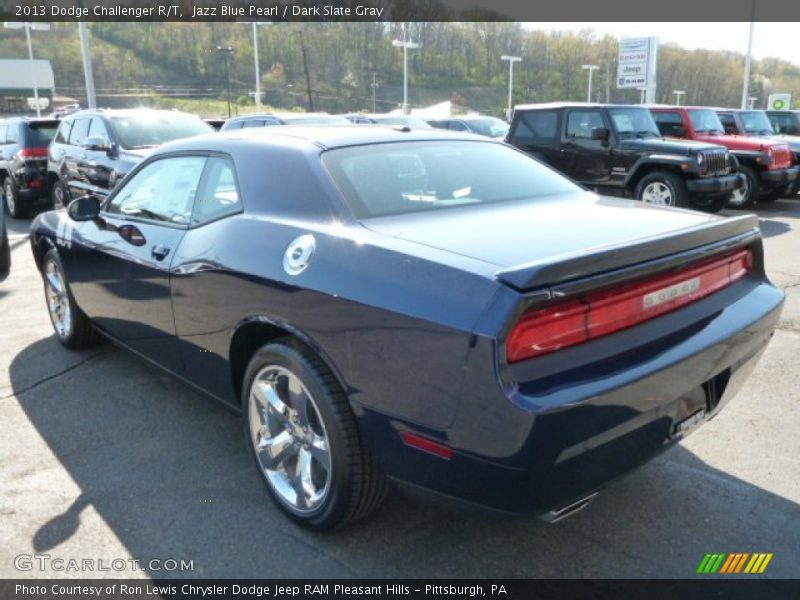 Jazz Blue Pearl / Dark Slate Gray 2013 Dodge Challenger R/T