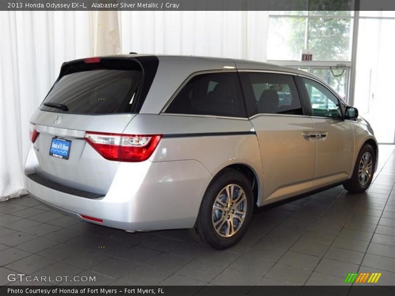 Alabaster Silver Metallic / Gray 2013 Honda Odyssey EX-L
