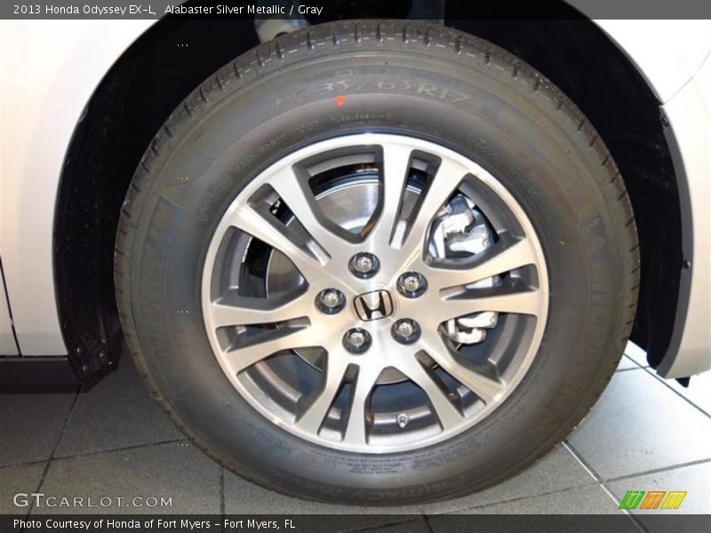 Alabaster Silver Metallic / Gray 2013 Honda Odyssey EX-L