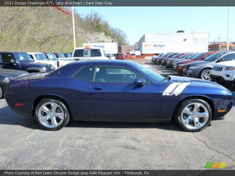Jazz Blue Pearl / Dark Slate Gray 2013 Dodge Challenger R/T