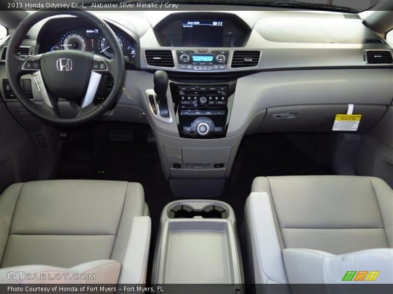 Alabaster Silver Metallic / Gray 2013 Honda Odyssey EX-L