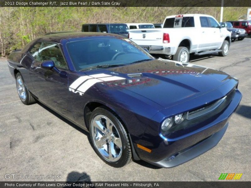 Jazz Blue Pearl / Dark Slate Gray 2013 Dodge Challenger R/T