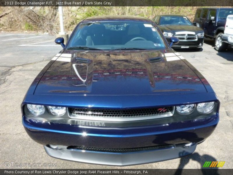 Jazz Blue Pearl / Dark Slate Gray 2013 Dodge Challenger R/T