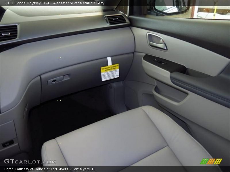 Alabaster Silver Metallic / Gray 2013 Honda Odyssey EX-L