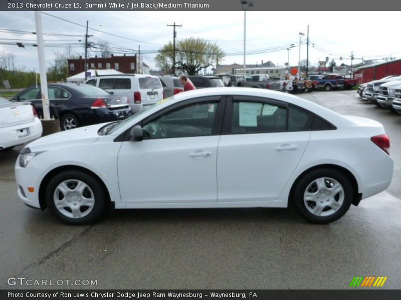 Summit White / Jet Black/Medium Titanium 2013 Chevrolet Cruze LS