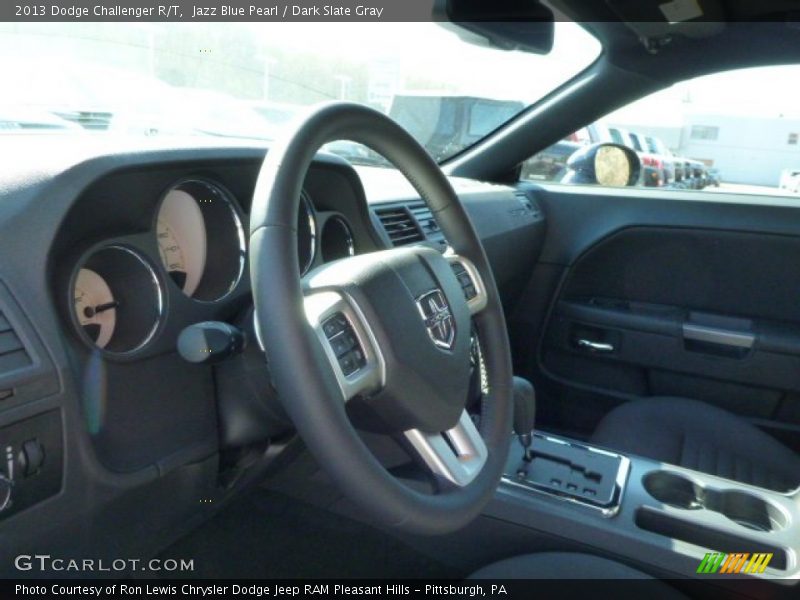 Jazz Blue Pearl / Dark Slate Gray 2013 Dodge Challenger R/T