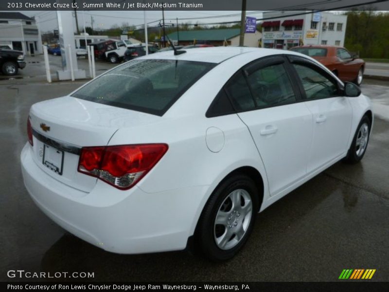 Summit White / Jet Black/Medium Titanium 2013 Chevrolet Cruze LS