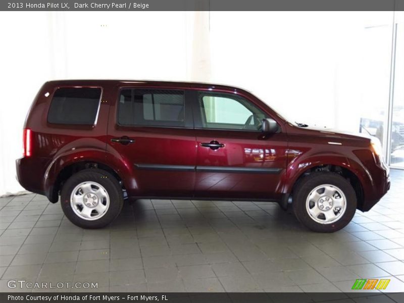 Dark Cherry Pearl / Beige 2013 Honda Pilot LX
