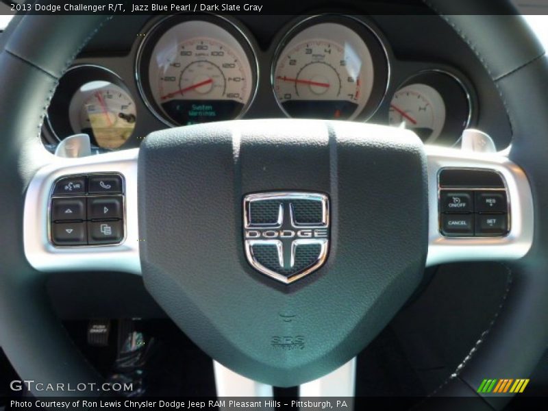 Jazz Blue Pearl / Dark Slate Gray 2013 Dodge Challenger R/T