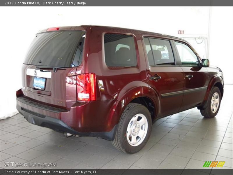 Dark Cherry Pearl / Beige 2013 Honda Pilot LX