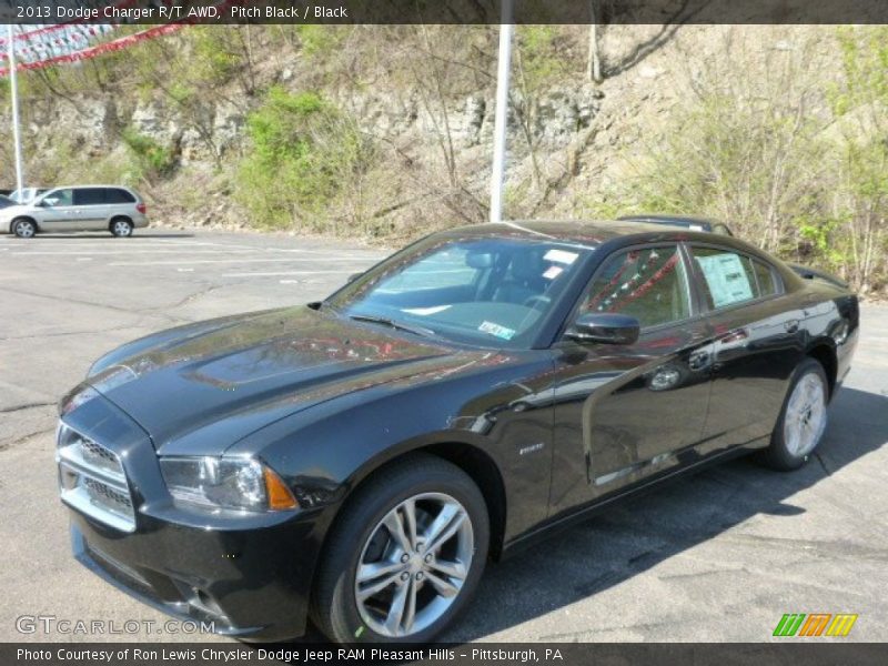 Pitch Black / Black 2013 Dodge Charger R/T AWD