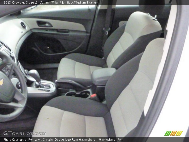 Summit White / Jet Black/Medium Titanium 2013 Chevrolet Cruze LS