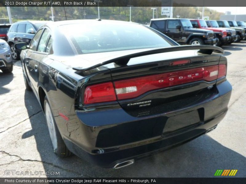 Pitch Black / Black 2013 Dodge Charger R/T AWD