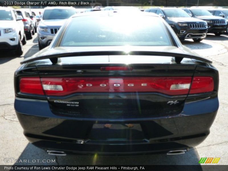 Pitch Black / Black 2013 Dodge Charger R/T AWD