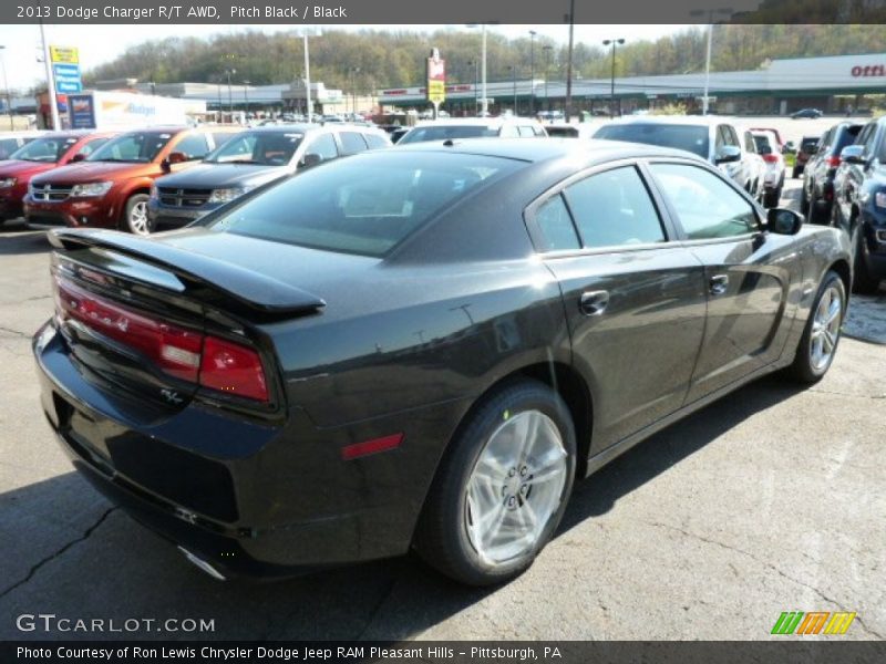 Pitch Black / Black 2013 Dodge Charger R/T AWD