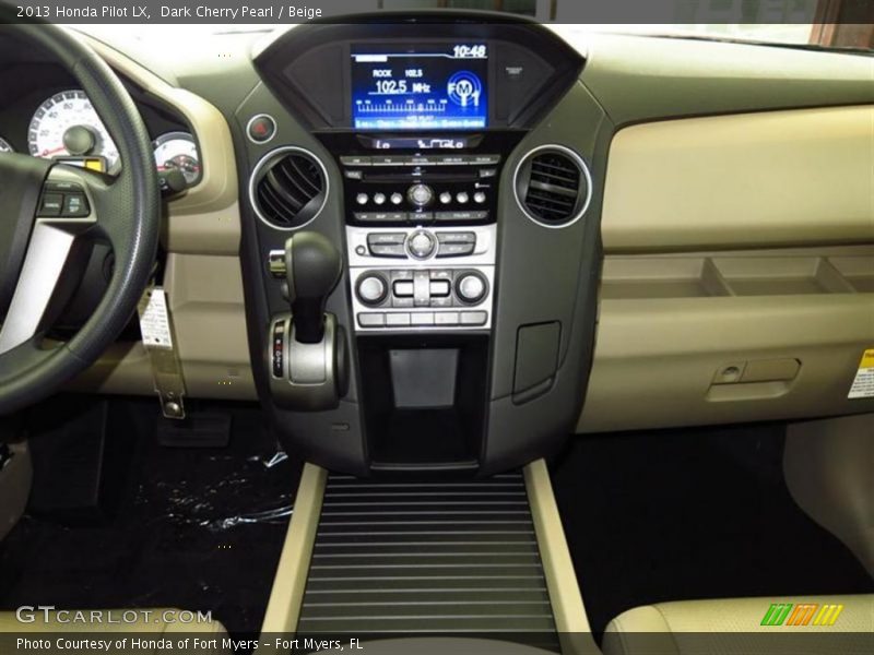 Dark Cherry Pearl / Beige 2013 Honda Pilot LX