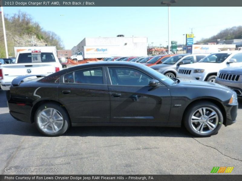 Pitch Black / Black 2013 Dodge Charger R/T AWD